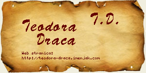 Teodora Drača vizit kartica